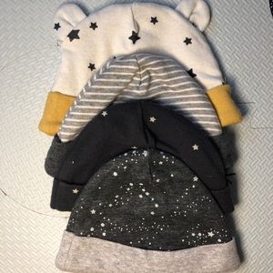 Set of 4 Newborn Hats